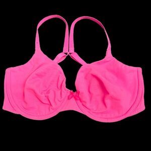 Victoria’s Secret Cotton Unlined Perfect Coverage underwire   bra pink 32DD